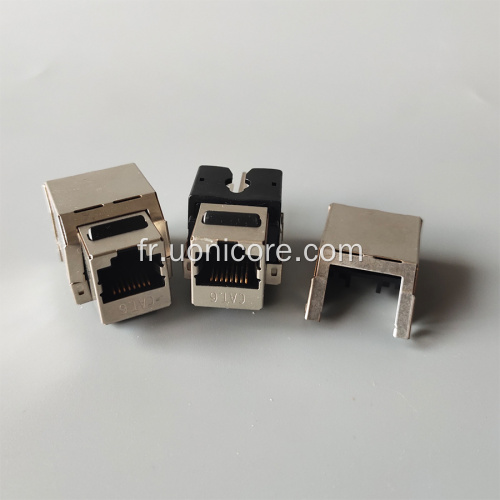 Connecteur jack trapézoïdal STP FTP cat6 RJ45